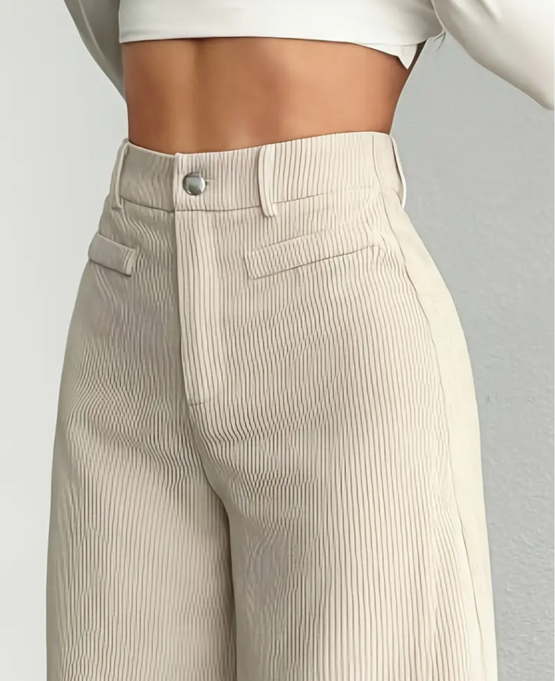 Wide-Leg Corduroy